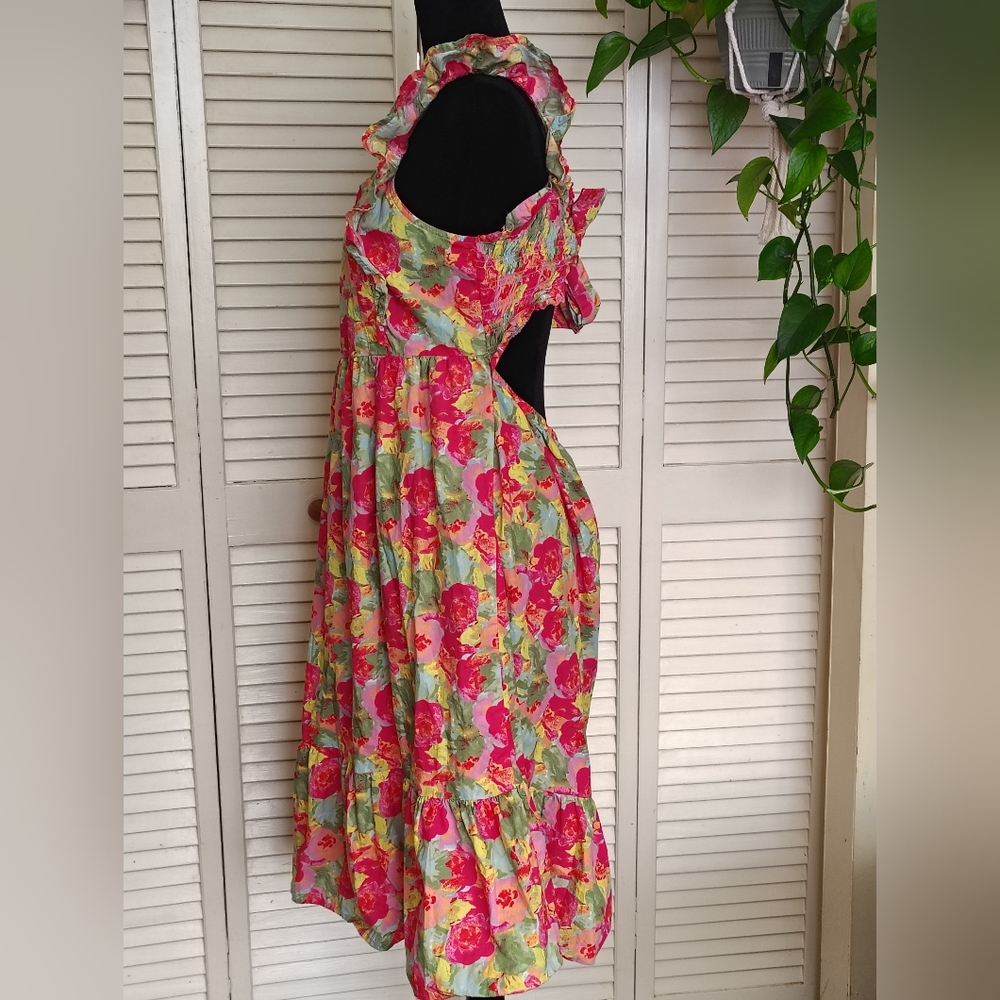 Peyton & Parker Floral Girls Dress – Pink & Green Size XL (18/18.5P) – Like New - Picture 4 of 10